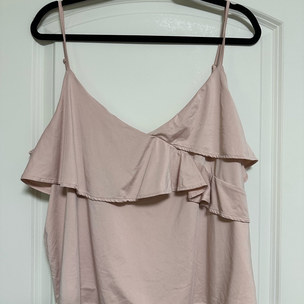 H&M Blush Pink Ruffle Camisole